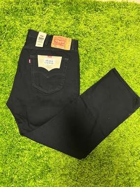 Levi's Men's 501 Original Fit Straight Leg Jeans - Black - 42W x 32L